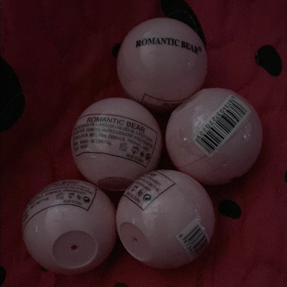 romantic bear original lip balm of 5 bundle.